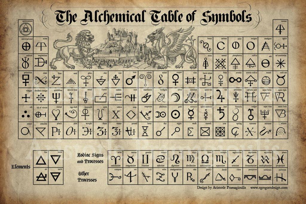 The Alchemical Table of Symbols | Gnostic Warrior