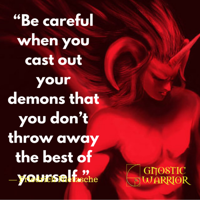 Quote On Demons Gnostic Warrior By Moe Bedard